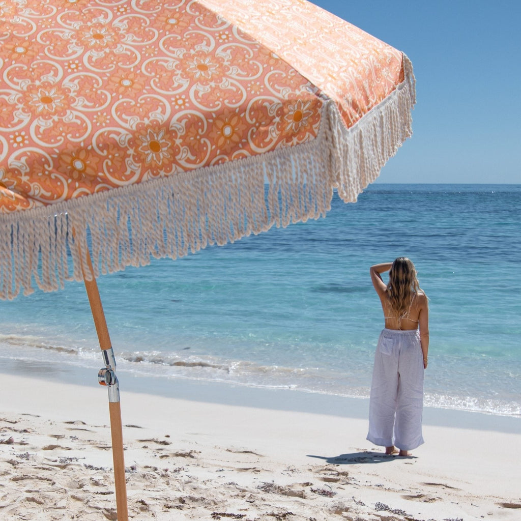 Raffia Bohemian Premium Beach Umbrella