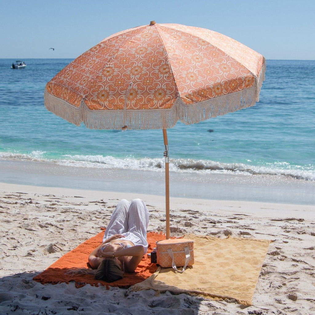 Raffia Bohemian Weekend Beach Umbrella
